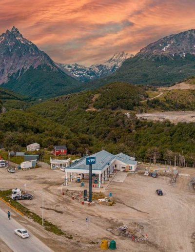 Estación de servicio Rio Olivia, vista desde el dron 2